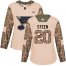 Adidas St. Louis Blues #20 Alexander Steen Camo Authentic 2017 Veterans Day Womens Stitched NHL Jersey