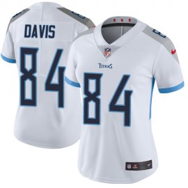 Nike Tennessee Titans #84 Corey Davis White Womens Stitched NFL Vapor Untouchable Limited Jersey