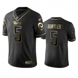 Nike Los Angeles Rams #5 Blake Bortles Black Golden Limited Edition Stitched NFL Jersey