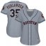 Houston Astros #35 Justin Verlander Grey Road 2019 World Series Bound Womens Stitched MLB Jersey