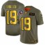 Minnesota Minnesota Vikings #19 Adam Thielen NFL Mens Nike Olive Gold 2019 Salute to Service Limited Jersey