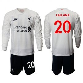 Liverpool #20 Lallana Away Long Sleeves Soccer Club Jersey