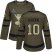 Adidas St. Louis Blues #10 Brayden Schenn Green Salute to Service Stanley Cup Champions Womens Stitched NHL Jersey