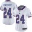 Nike New York Giants #24 James Bradberry White Womens Stitched NFL Limited Rush Jersey