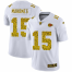 Kansas City Chiefs #15 Patrick Mahomes Mens Nike Flocked Leopard Print Vapor Limited NFL Jersey White