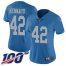 Nike Detroit Lions #42 Devon Kennard Blue Throwback Womens Stitched NFL 100th Season Vapor Untouchable Limited Jersey