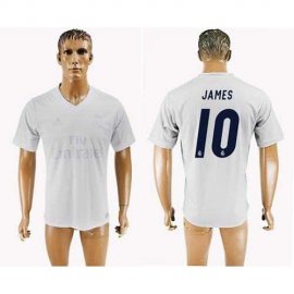 Real Madrid #10 James Marine Environmental Protection Home Soccer Club Jersey
