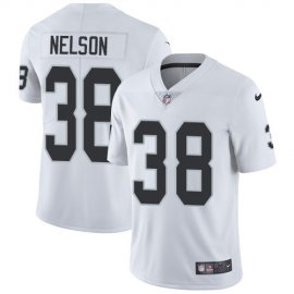 Nike Las Vegas Raiders #38 Nick Nelson White Mens Stitched NFL Vapor Untouchable Limited Jersey