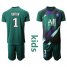 Paris Saint Germain #1 Buffon Green Goalkeeper Kid Soccer Club Jersey