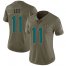 Nike Jacksonville Jaguars #11 Marqise Lee Olive Womens Stitched NFL Limited 2017 Salute to Service Jersey