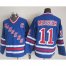 New York Rangers #11 Mark Messier Blue CCM Heroes of Hockey Alumni Stitched NHL Jersey