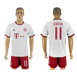 Bayern Munchen #11 Costa White Soccer Club Jersey