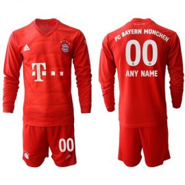 Bayern Munchen Personalized Home Long Sleeves Soccer Club Jersey