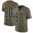 Nike Los Angeles Chargers #80 Kellen Winslow Olive Mens Stitched NFL Limited 2017 Salute to Service Jersey