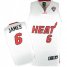 Miami Heat 6 LeBron James White 2012 Fianls NBA Jerseys Cheap