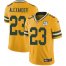 Nike Green Bay Packers #23 Jaire Alexander Yellow Mens 100th Season Stitched NFL Limited Rush Jersey