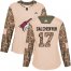 Adidas Arizona Coyotes #17 Alex Galchenyuk Camo Authentic 2017 Veterans Day Womens Stitched NHL Jersey