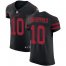 Nike San Francisco 49ers #10 Jimmy Garoppolo Black Alternate Mens Stitched NFL Vapor Untouchable Elite Jersey