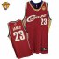 Youth Cavaliers #23 LeBron James Red The Finals Patch Stitched NBA Jersey