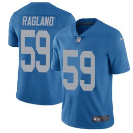 Nike Detroit Lions #59 Reggie Ragland Blue Throwback Mens Stitched NFL Vapor Untouchable Limited Jersey