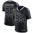Nike Dallas Cowboys #55 Leighton Vander Esch Lights Out Black Mens Stitched NFL Limited Rush Jersey