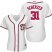Washington Nationals #31 Max Scherzer White Home Womens Stitched MLB Jersey