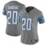 Nike Detroit Lions #20 Barry Sanders Gray Womens Stitched NFL Limited Rush Jersey