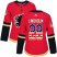 Adidas Calgary Flames #28 Elias Lindholm Red Home Authentic USA Flag Womens Stitched NHL Jersey