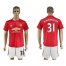 Manchester United #31 Schweinsteiger Red Home Soccer Club Jersey