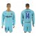 Barcelona #14 Mascherano Away Long Sleeves Soccer Club Jersey