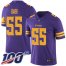 Nike Minnesota Vikings #55 Anthony Barr Purple Mens Stitched NFL Limited Rush 100th Season Jersey