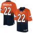 Nike Denver Broncos #22 C.J. Anderson Orange/Navy Blue Mens Stitched NFL Elite Fadeaway Fashion Jersey