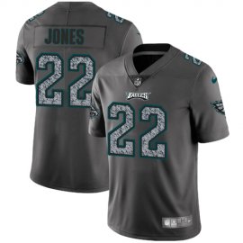 Nike Philadelphia Eagles #22 Sidney Jones Gray Static Mens Stitched NFL Vapor Untouchable Limited Jersey
