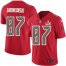 Nike Tampa Bay Buccaneers #87 Rob Gronkowski Red Mens Super Bowl LV Bound Stitched NFL Limited Rush Jersey
