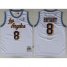 Los Angeles Lakers 8 Kobe Bryant White Throwback Hardwood Classics NBA Jerseys Cheap