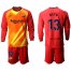 Barcelona #13 Neto Light Blue Goalkeeper Long Sleeves Soccer Club Jersey