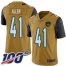 Nike Jacksonville Jaguars #41 Josh Allen Gold Mens Stitched NFL Limited Rush 100th Season Jersey