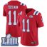 Nike New England Patriots #11 Julian Edelman Red Alternate Super Bowl LIII Bound Mens Stitched NFL Vapor Untouchable Limited Jersey