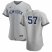 New York Yankees #57 Chad Green Mens Nike Gray Road 2020 Authentic Player MLB Jersey