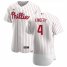 Philadelphia Phillies #4 Scott Kingery Mens Nike White Home 2020 Authentic Player MLB Jersey