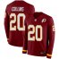 Nike Washington Football Team #20 Landon Collins Burgundy Red Team Color Mens Stitched NFL Limited Therma Long Sleeve Jersey