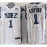 Duke Blue Devils #1 Kyrie Irving White Basketball Stitched NCAA Jersey
