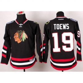 Chicago Blackhawks #19 Jonathan Toews Black 2014 Stadium Series Stitched Youth NHL Jersey