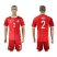 Danmark #2 Wass Red Home Soccer Country Jersey