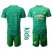Manchester United Blank Green Goalkeeper Kid Soccer Club Jersey