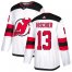 Adidas New Jersey Devils #13 Nico Hischier White Road Authentic Stitched Youth NHL Jersey