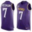 Nike Minnesota Vikings #7 Patrick Peterson Purple Team Color Mens Stitched NFL Limited Tank Top Jersey