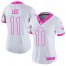 Nike Jacksonville Jaguars #11 Marqise Lee White/Pink Womens Stitched NFL Limited Rush Fashion Jersey