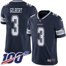 Nike Dallas Cowboys #3 Garrett Gilbert Navy Blue Team Color Youth Stitched NFL 100th Season Vapor Untouchable Limited Jersey