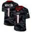 New England New England Patriots #1 Cam Newton Mens Nike 2020 Black CAMO Vapor Untouchable Limited Stitched NFL Jersey